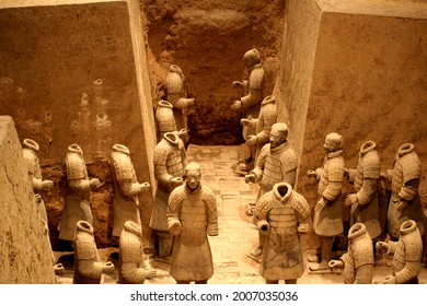 Partially Restored Terracotta Soldiers, Xian, China, 12.05.210