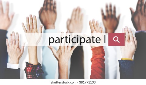 Participate Collaboration Support Involved Concept