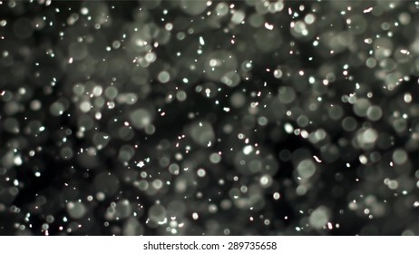 Particle dust floating for filter effect with a dark background.