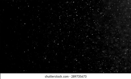 Particle Dust Floating For Filter Effect With A Dark Background.
