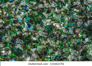 Particles Shattered Glass Tiny Pieces Recycled Stock Photo 1153421701 ...