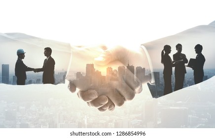 Partnership of business concept.