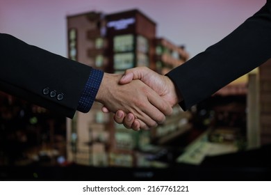 Partnership Business Handshake  Trust Deal Success, 
Business Owners Shake Hands To Agree To Work. Partners Hold Hands To Accept Work. Businessman Agree Concept