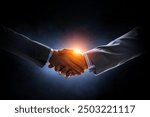 Partnership concept. Image of handshake