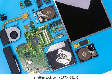 Parts Modern Computer Insides Laptop On Stock Photo 1973466248 ...