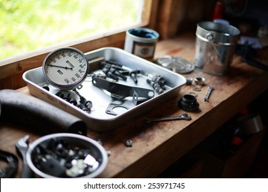 parts of  motorcycle / vintage - Powered by Shutterstock