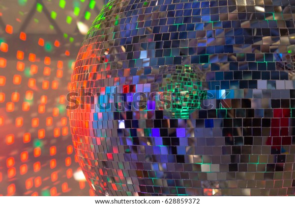 Party Background Glowing Lights Disco Ball Stock Photo 628859372 ...