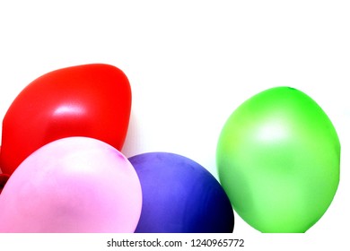 Party balloon bright white background. - Shutterstock ID 1240965772