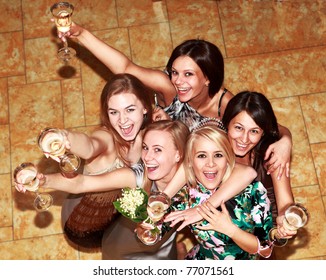 Party Bridesmaids Before The Wedding