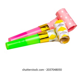 Party Horn Carnival Isolated On White Stock Photo 2037048050 | Shutterstock