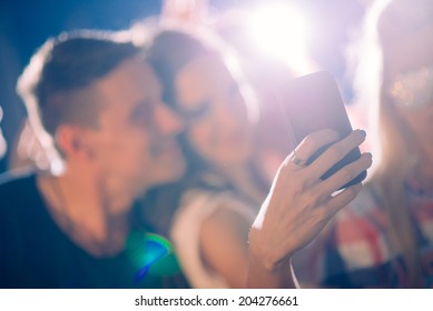 Party People Taking Selfie 