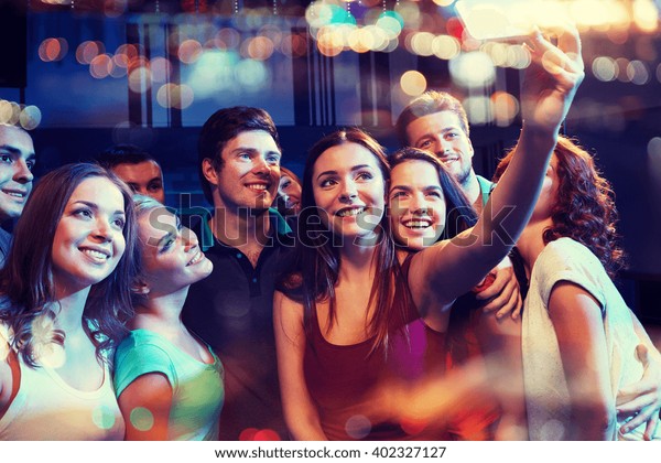Party Technology Nightlife People Concept Smiling Stock Photo (Edit Now ...