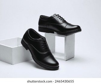 party wear leather formal shoes isolated on white background - Powered by Shutterstock