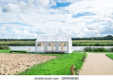 Party Wedding Outdoor Patio Tent By The Lake