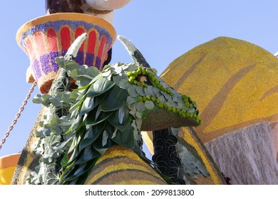 Pasadena, CA - January 2 2022: Float From The 2022 Tournament Of Roses Parade