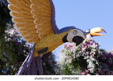 Pasadena, CA - January 2 2022:  Floats From The 2022 Tournament Of Roses Parade