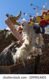 Pasadena, CA - January 2 2022:  Floats From The 2022 Tournament Of Roses Parade