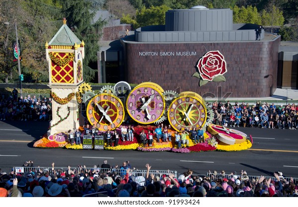 PASADENA, CA - JANUARY 2:\
Donate Lifes float called One More Day, participated in the 123rd\
Tournament of Roses Parade on January 2, 2012 in Pasadena,\
California.