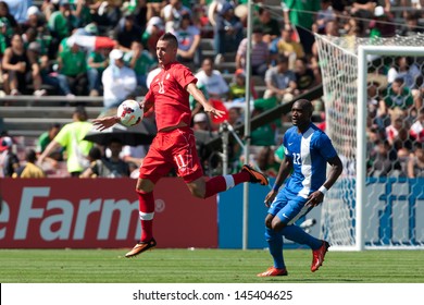 PASADENA, CA - JULY 7: Marcus Haber #11 Of Canada In Action During The 2013 CONCACAF Gold Cup Game Between Canada And Martinique On July 7, 2013 At The Rose Bowl In Pasadena, Ca.