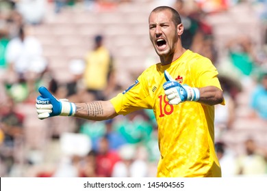 PASADENA, CA - JULY 7: Milan Borjan #18 Of Canada During The 2013 CONCACAF Gold Cup Game Between Canada And Martinique On July 7, 2013 At The Rose Bowl In Pasadena, Ca.