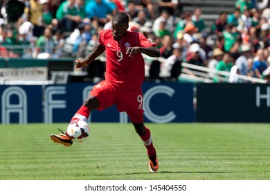 PASADENA, CA - JULY 7: Tosaint Ricketts #9 Of Canada In Action During The 2013 CONCACAF Gold Cup Game Between Canada And Martinique On July 7, 2013 At The Rose Bowl In Pasadena, Ca.