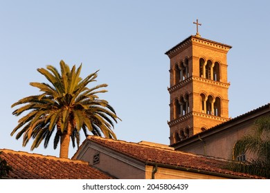 Pasadena, CA - September 14 2021:  Church In Pasadena At Sunset