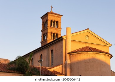 Pasadena, CA - September 14 2021:  Church In Pasadena At Sunset