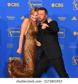 Pasadena, CA USA - June 24, 2022. Stacy Haiduk And Eric Martsolf Attends The 2022 Daytime Emmys Awards.