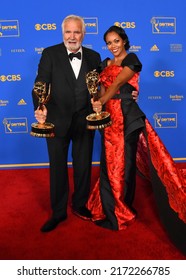 Pasadena, CA USA - June 24, 2022. John McCook And Mishael Morgan Attends The 2022 Daytime Emmys Awards.