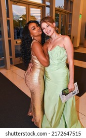 Pasadena, CA USA - June 24, 2022. Raven Bowens and Lindsay Arnold attends the 2022 Daytime Emmys Awards.