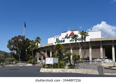 PASADENA, CALIFORNIA - 26 MAR 2021: The Rose Bowl Football Stadium In Southern California.