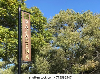 Pasadena California Sign