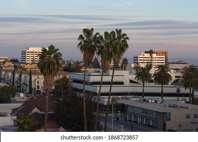 Pasadena, California, USA - December 6, 2020: image showing  a view looking east of Pasadena in Los Angeles County.