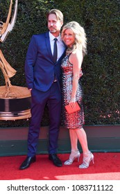 Pasadena, CA/USA - April 27, 2018: Actress Laura Wright And Actor Wes Ramsey Of General Hospital At The Daytime Creative Arts Emmys. 