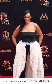 Pasadena, CA/USA - May 5, 2019: Mishael Morgan Attends The 2019 Daytime Emmy Awards. 