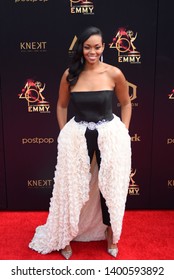 Pasadena, CA/USA - May 5, 2019: Mishael Morgan Attends The 2019 Daytime Emmy Awards. 