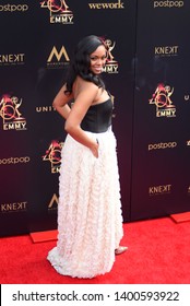 Pasadena, CA/USA - May 5, 2019: Mishael Morgan Attends The 2019 Daytime Emmy Awards. 