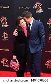 Pasadena, CA/USA - May 5, 2019: Kristian Alfonso And Galen Gering Attends The 2019 Daytime Emmy Awards. 