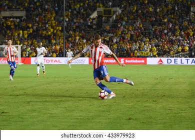 Pasadena, USA - June 07, 2016: Antonio Sanabria During Copa America Centenario Match Colombia Vs Paraguay At The Rose Bowl Stadium.