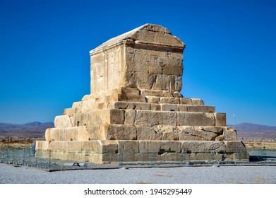 Pasargadae, Iran. Tomb Of Cyrus The Great, The Founder Of Achaemenid Empire In Ancient Persia