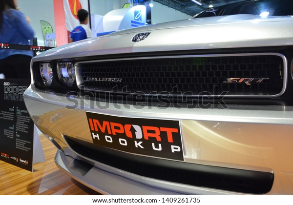 PASAY, PH – MAY 25: Dodge Challenger SRT at 28th Trans\
Sport Show at SMX Convention Center on May 25, 2019 in Pasay,\
Philippines.  
