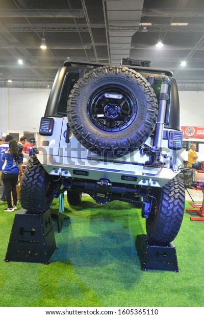 PASAY, PH - NOV. 16: Customized Sports\
Utility Vehicle at Manila Auto Salon on November 16, 2019 in SMX\
Convention Center, Pasay, Philippines.\
