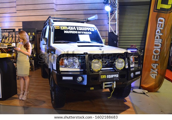PASAY, PH - NOV. 16: Toyota Land Cruiser at Manila Auto\
Salon on November 16, 2019 in SMX Convention Center, Pasay,\
Philippines. 