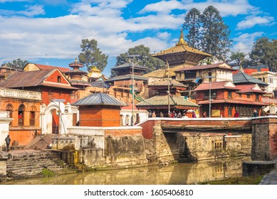Pashupatinath Temple by Bagmati river, Kathmandu, Nepal