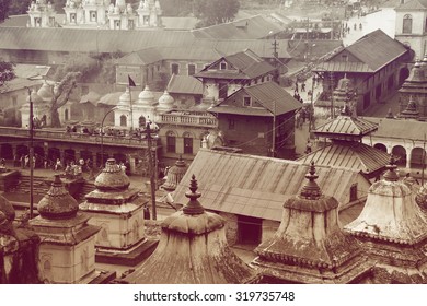 Pashupatinath Temple and ghats of Bagmati river. Kathmandu, Nepal