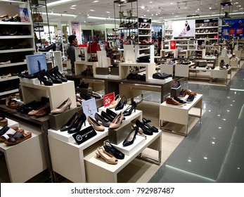 PASIG CITY, PHILIPPINES - JANUARY 7, 2018: A wide variety of ladies' shoes on display at a shopping mall. - Shutterstock ID 792987487