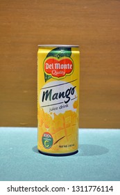 PASIG, PH - JAN. 19: Del Monte mango juice can on January 19, 2019 in Pasig, Philippines. Del Monte is a maker of food and drink products. - Shutterstock ID 1311776114