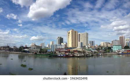 The Pasig River And Downtown Manila 