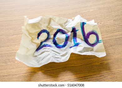 pass 2016 begining to 2017 /Goodbye 2016 concept
