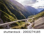 The Arthur’s Pass, a mountain pass in the Southern Alps of the South Island of New Zealand